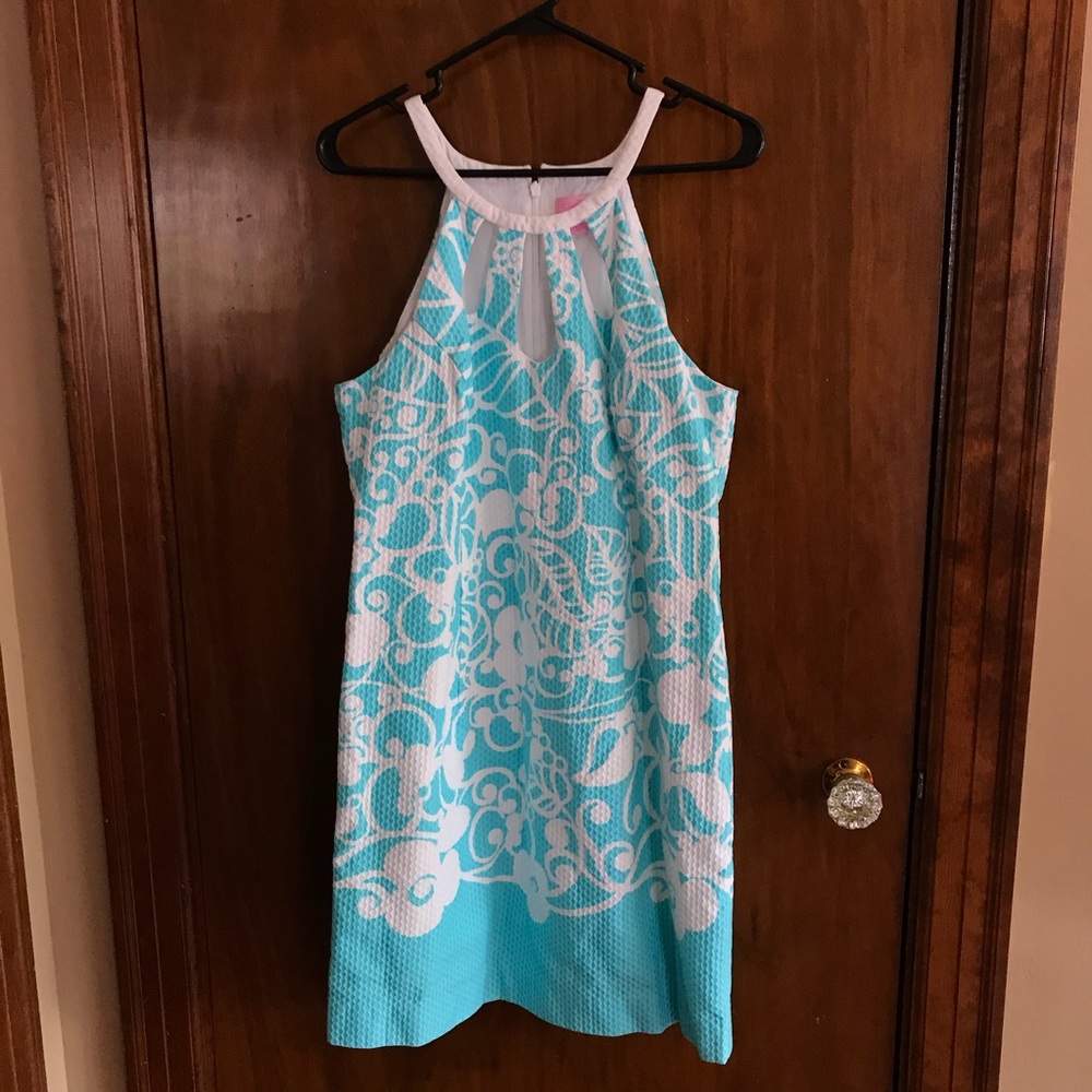 Lilly Pulitzer Blue halter dress size 12